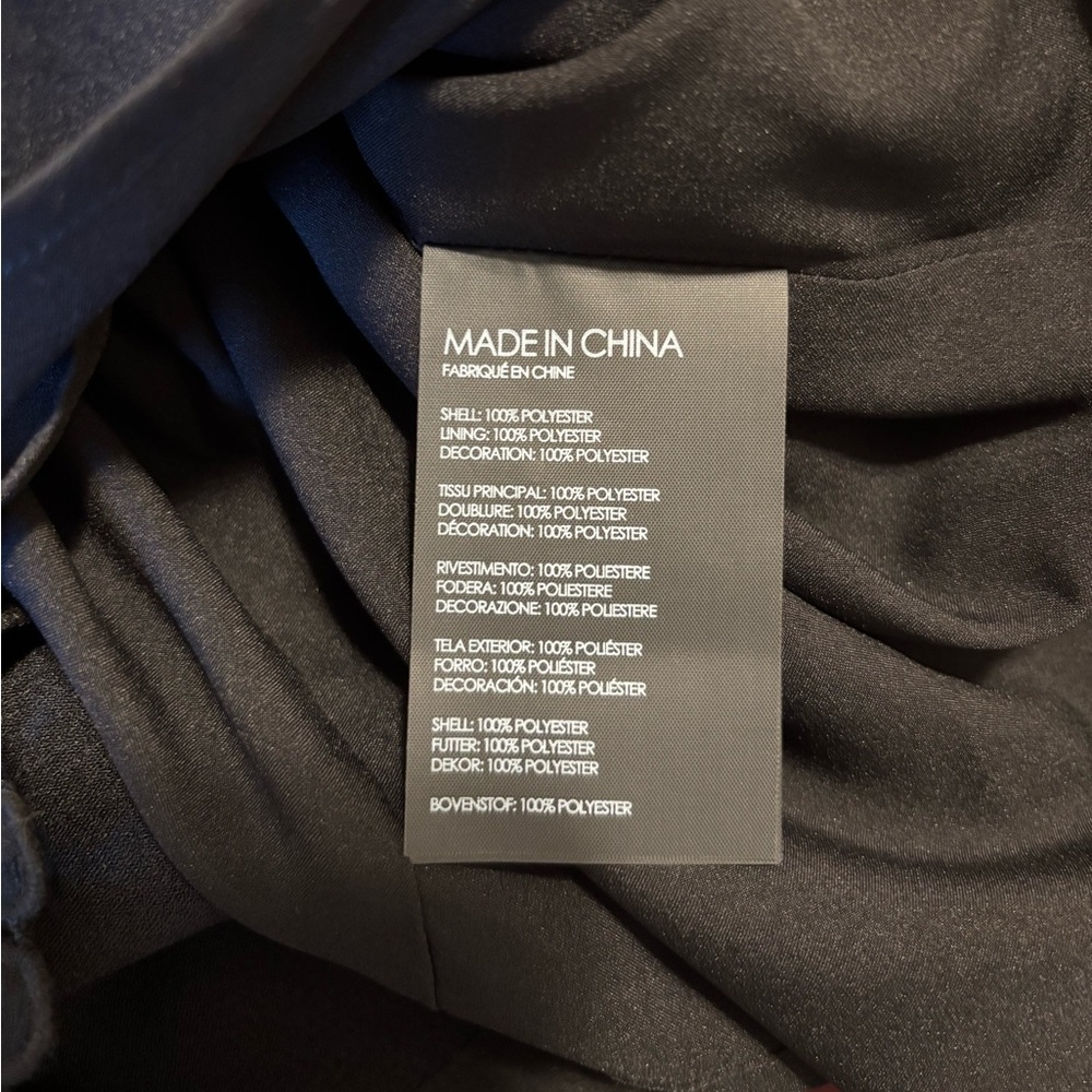NWOT Club Monaco Terrona Black Long Sleeve Mini Dress - Picture 7 of 7